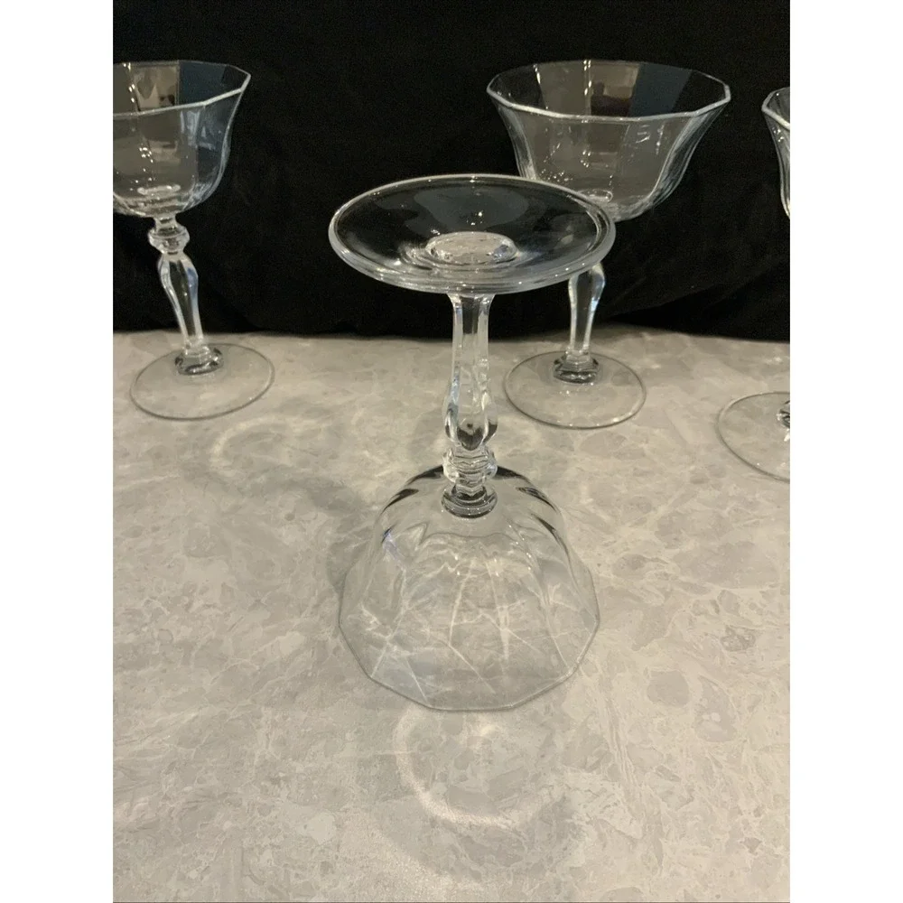Vintage Cambridge Glass, Regency Pattern, Champagne Coupe, Or Sherbet Glass